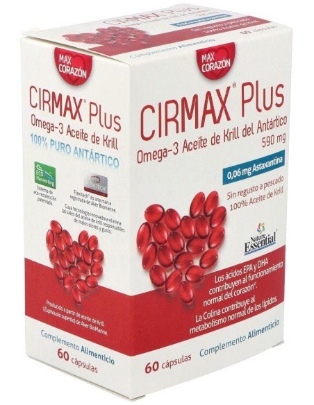 Cirmax (Krill Oil) 590Mg. 60Perlas de Nature Essential