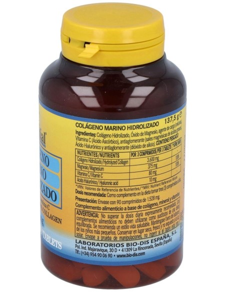 Colageno Marino Hidrolizado + Mag. 1200Mg. 90Comp. de Nature Essential
