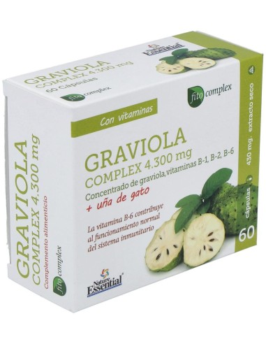Graviola Complex 4300Mg. 60Cap. de Nature Essential