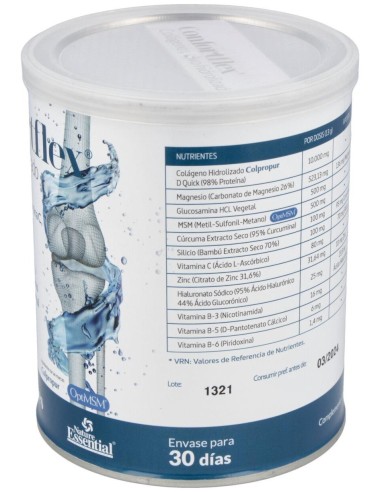 Confortflex Colageno Hidro+Mg+Vit. C+Curcuma 390Gr de Nature Essential