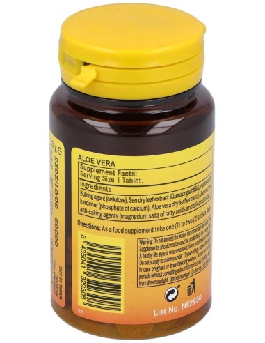 Aloe Vera 2000Mg. Con Sen 60Comp. de Nature Essential