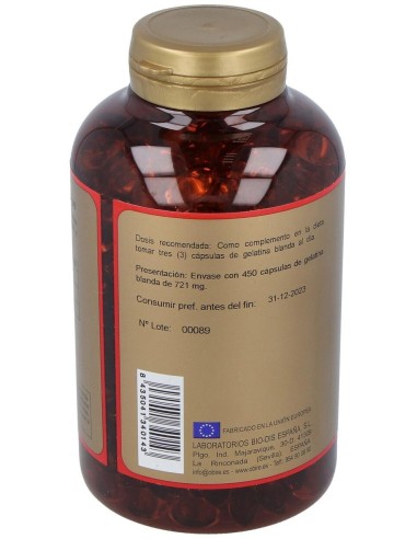 Aceite De Onagra 500Mg. 450Perlas de Obire