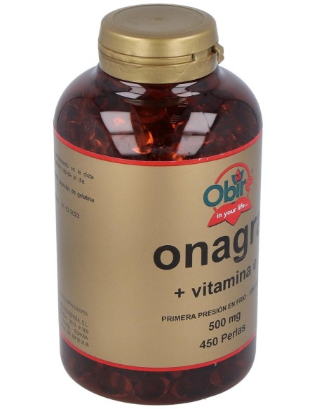 Aceite De Onagra 500Mg. 450Perlas de Obire