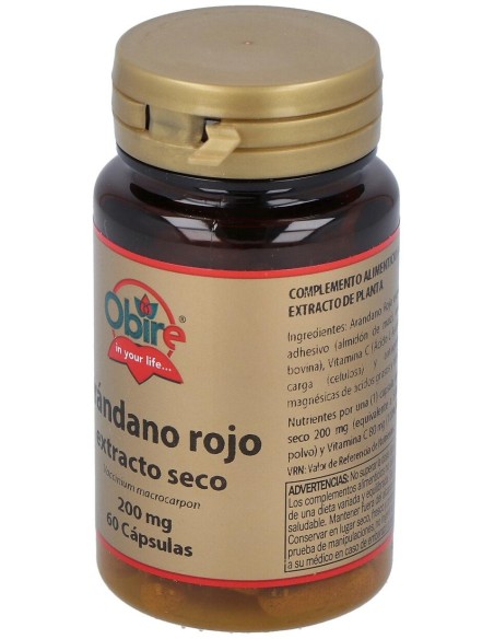 Arandano Rojo 5000Mg. (Ext. Seco 200Mg.) 60Cap. de Obire