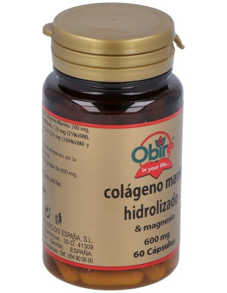 Colageno Hidrolizado Con Magnesio 60Cap. de Obire