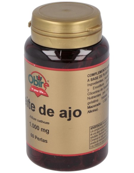 Garlic Oil (Ajo) 60Perlas de Obire