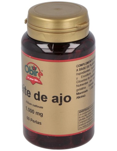 Garlic Oil (Ajo) 60Perlas de Obire