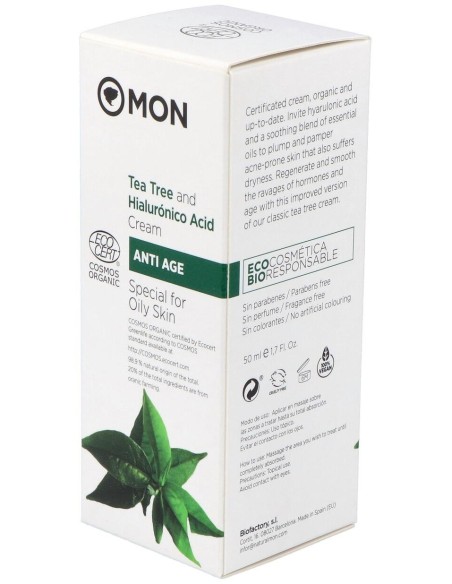 Crema Facial Arbol Del Te Y Ac. Hialur. 50Ml. Bio de Mondeconatur
