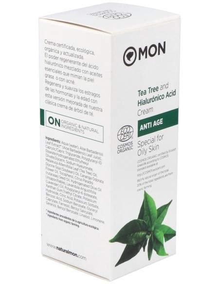 Crema Facial Arbol Del Te Y Ac. Hialur. 50Ml. Bio de Mondeconatur