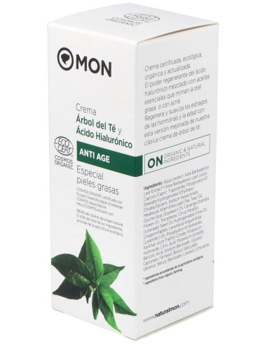 Crema Facial Arbol Del Te Y Ac. Hialur. 50Ml. Bio de Mondeconatur