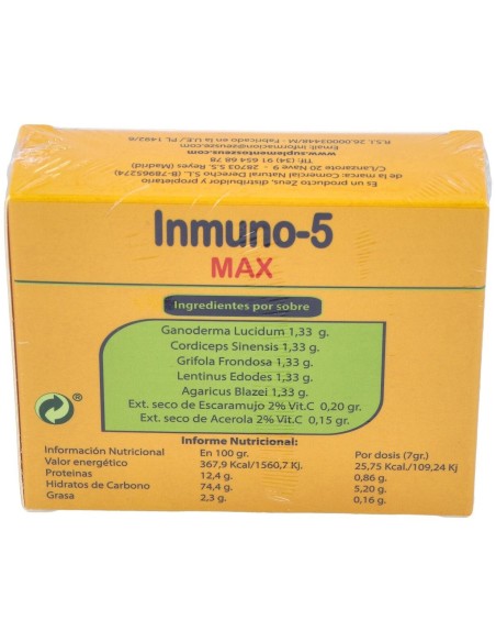 Inmuno-5 Max 7Sbrs. de Zeus