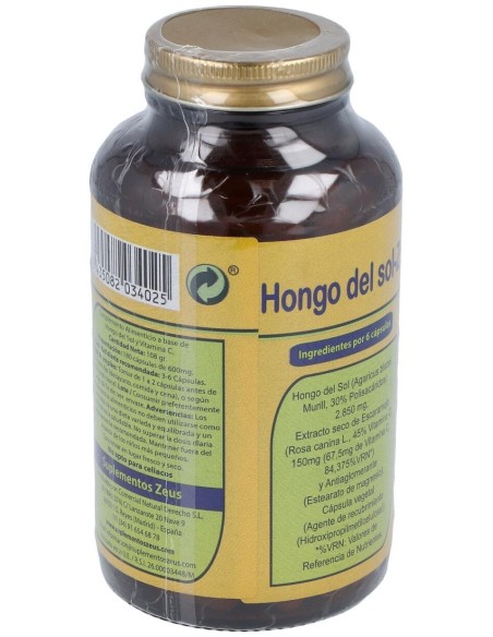 Hongo Del Sol 180Cap. de Zeus