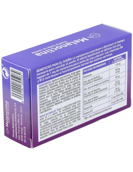 Melanoctina Sueña Toda La Noche 30Comp. de Plameca