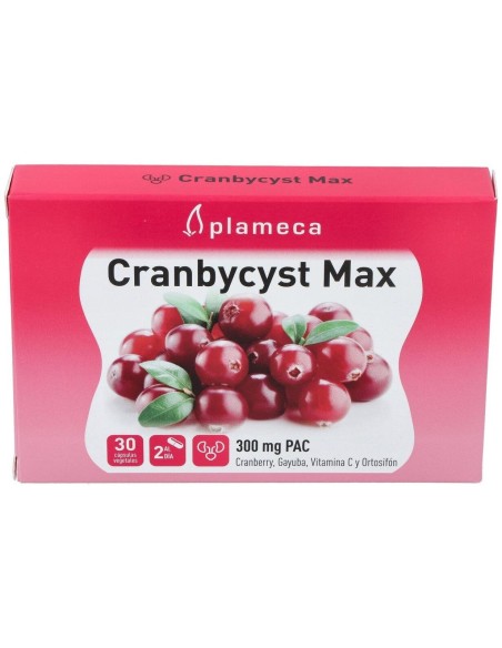 Cranbycyst Max 30 Cápsulas Vegetales de Plameca