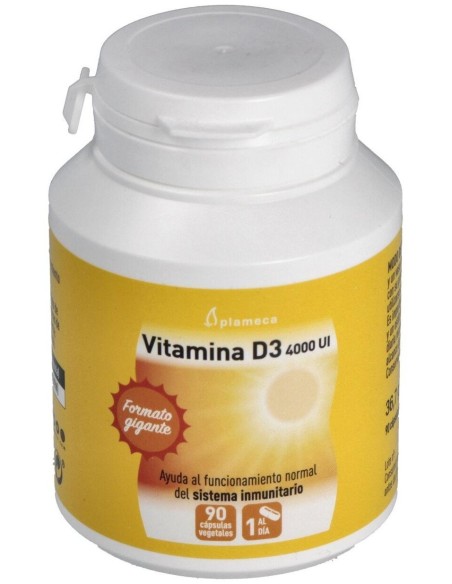 Vitamina D3 4000Ui 90Cap. de Plameca