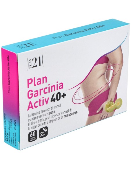 Plan Garcinia Activ 40+ 60 Cápsulas Vegetales de Plameca