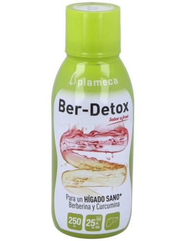 Ber-Detox Sabor Fresa 250 Ml de Plameca