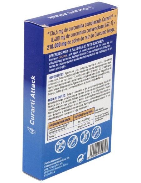 Curarti Attack 7 Comprimidos De Plameca