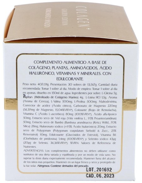 Colagen Plus Golden 30Sbrs. de Cumediet