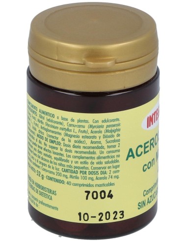 Acerola Plus Con Mirtilo 40Comp.Mast. de Integralia