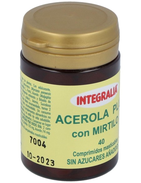 Acerola Plus Con Mirtilo 40Comp.Mast. de Integralia