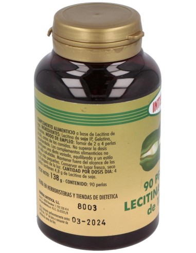 Lecitina De Soja 1200Mg. 90Perlas de Integralia
