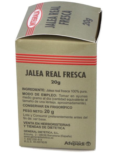 Jalea Real Fresca 20Gr. (Refrigeracion) de Integralia