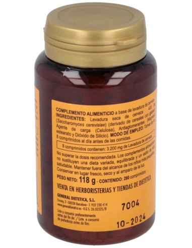 Levadura De Cerveza 280Comp. de Integralia