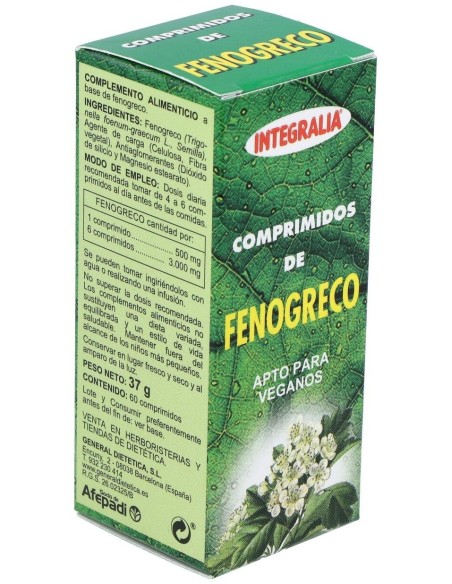 Fenogreco 500Mg. 60Comp. de Integralia