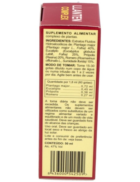 Llanten Complex Extracto 50Ml. de Integralia