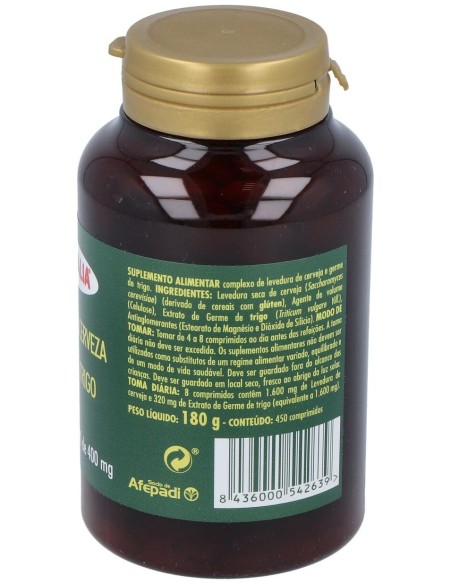 Levadura De Cerveza+Germen De Trigo 450Comp. de Integralia