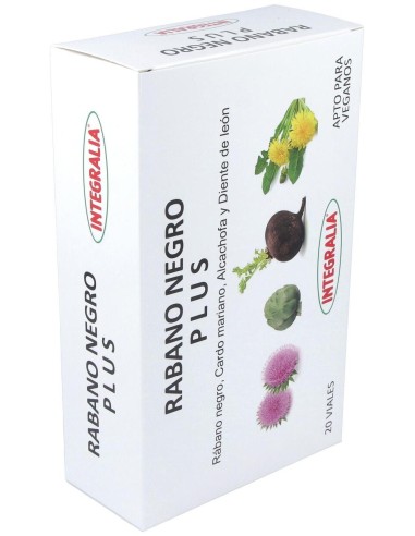 Rabano Negro Plus 20Viales de Integralia