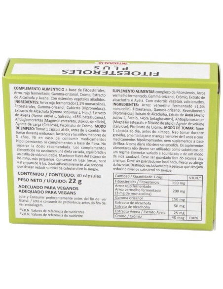 Fitoesteroles Plus 30Cap. de Integralia
