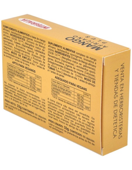 Mango Africano Plus 60Cap. de Integralia