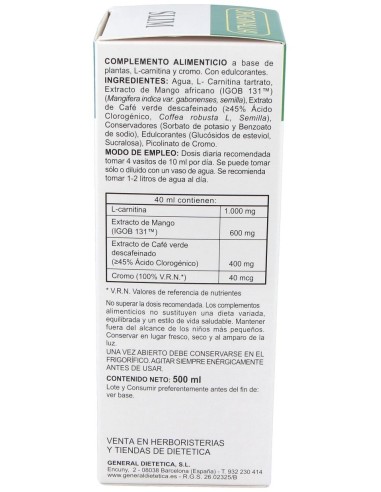 Slim Originalia Jarabe 500Ml. de Integralia