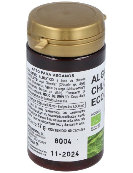 Alga Chlorella Ecologica 60Cap. de Integralia