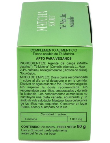 Te Matcha Eco Soluble 20Sbrs. de Integralia