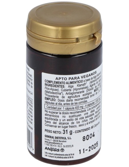 Alga Klamath Eco 60Cap. de Integralia