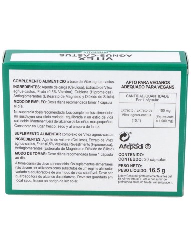 Vitex Agnus Castus 30Cap. de Integralia