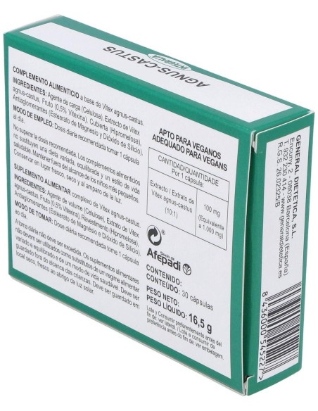 Vitex Agnus Castus 30Cap. de Integralia