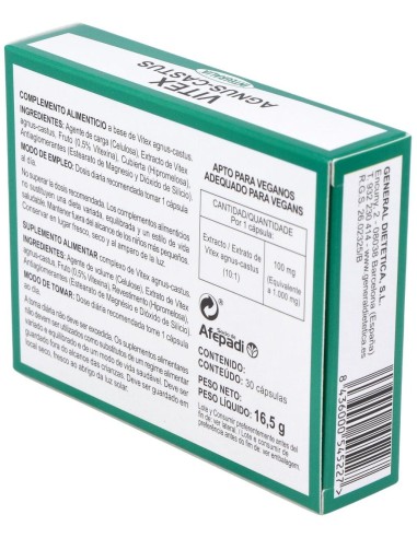 Vitex Agnus Castus 30Cap. de Integralia