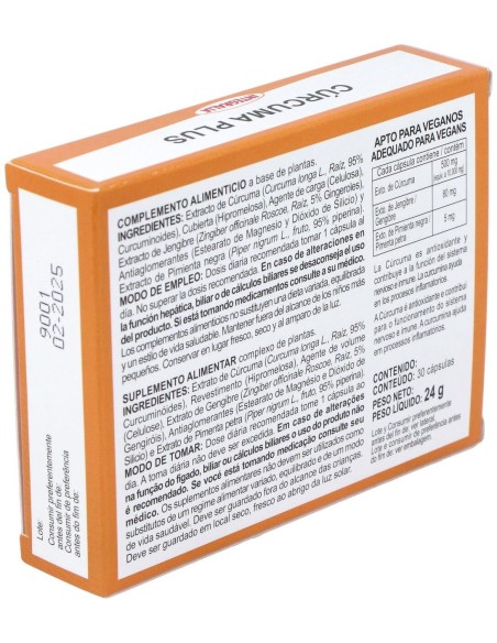 Curcuma Plus 30Cap. de Integralia