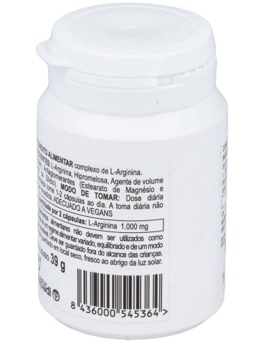 L-Arginina 500Mg. 60Cap. de Integralia