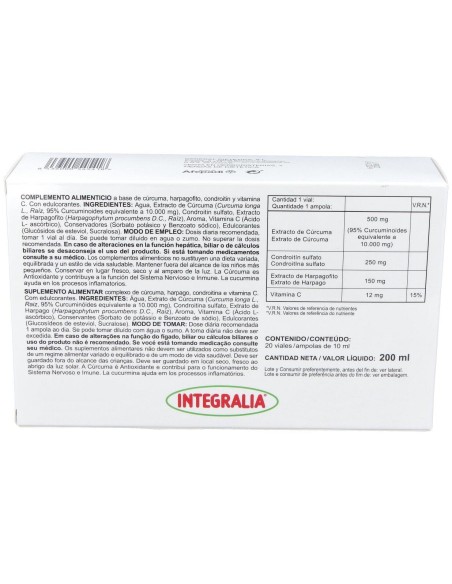 Curcuma Flex 20Viales de Integralia