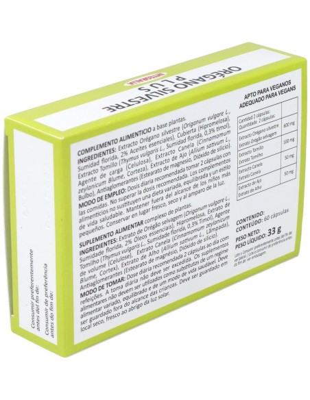 Oregano Silvestre Plus 60Cap. de Integralia