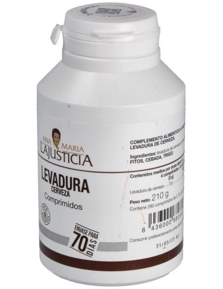 Levadura De Cerveza 280Comp. de Ana Maria Lajusticia