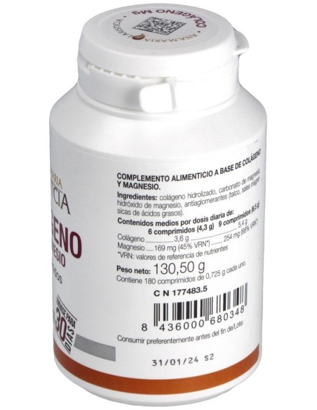 Colageno Con Magnesio 180Comp. de Ana Maria Lajusticia