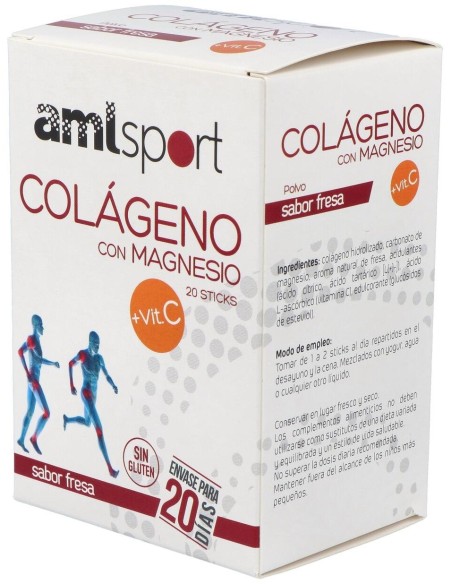 Colageno Con Magnesio Y Vit.C Fresa 20Sti Amlsport de Ana Maria Lajusticia