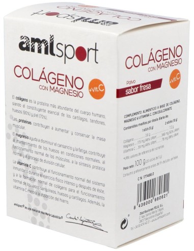 Colageno Con Magnesio Y Vit.C Fresa 20Sti Amlsport de Ana Maria Lajusticia