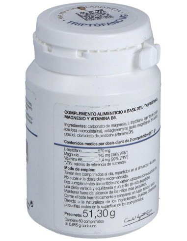 Triptofano Con Magnesio+Vit. B6 60Comp. de Ana Maria Lajusticia